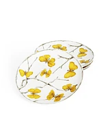 Michael Aram Butterfly Ginkgo 4 Piece Gold-Tone Tidbit Plate Set