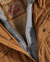 Levi's Men's Sherpa Lined Two Pocket Hooded Trucker Jacket