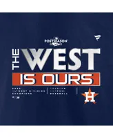 Men's Fanatics Navy Houston Astros 2022 Al West Division Champions Locker Room T-shirt