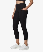 Andrew Marc Sport High Rise 7/8 Leggings with Mixed Rib Pants