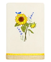 Linum Home Turkish Cotton Girasol Embellished -Pc. Bath Towel Set