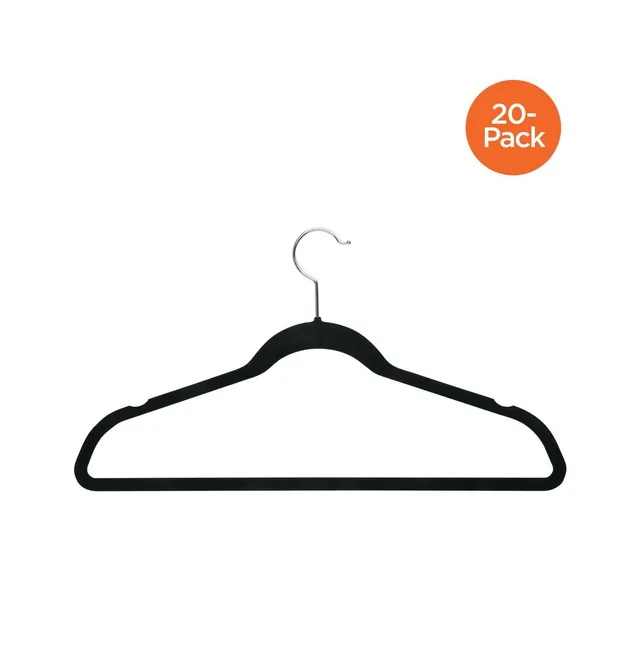 Honey-Can-Do Gray Natural Wheat Husk Slim Hangers (25-Pack)