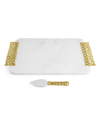 Michael Aram Love Knot Cheese Board with Spreader