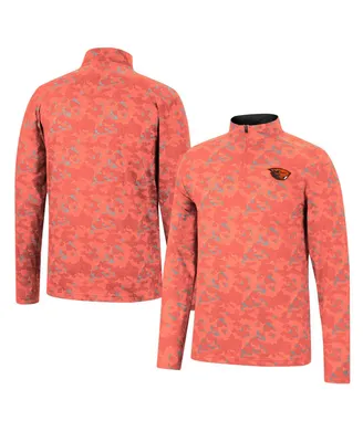 Men's Colosseum Orange Oregon State Beavers Tivo Quarter-Zip Jacket