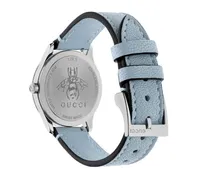 Gucci Women's Swiss G-Timeless Slim Light Leather Strap Watch 29mm