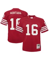 Infant Boys and Girls Mitchell & Ness Joe Montana Scarlet San Francisco 49ers 1990 Retired Legacy Jersey