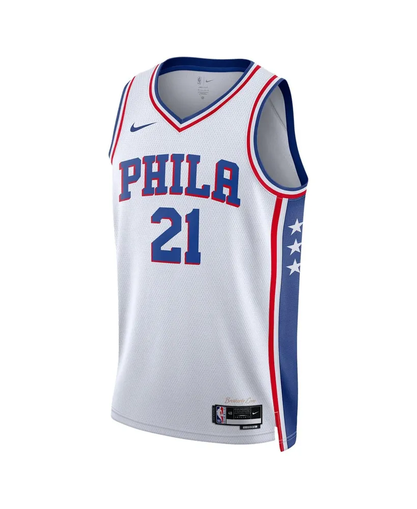 Men's and Women's Nike Joel Embiid White Philadelphia 76ers Swingman Jersey