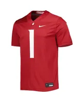 Men's Nike #1 Crimson Washington State Cougars Untouchable Football Jersey