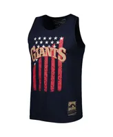 Men's Mitchell & Ness Navy San Francisco Giants Cooperstown Collection Stars and Stripes Tank Top