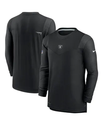 Men's Nike Black Las Vegas Raiders Sideline Player Uv Performance Long Sleeve T-shirt
