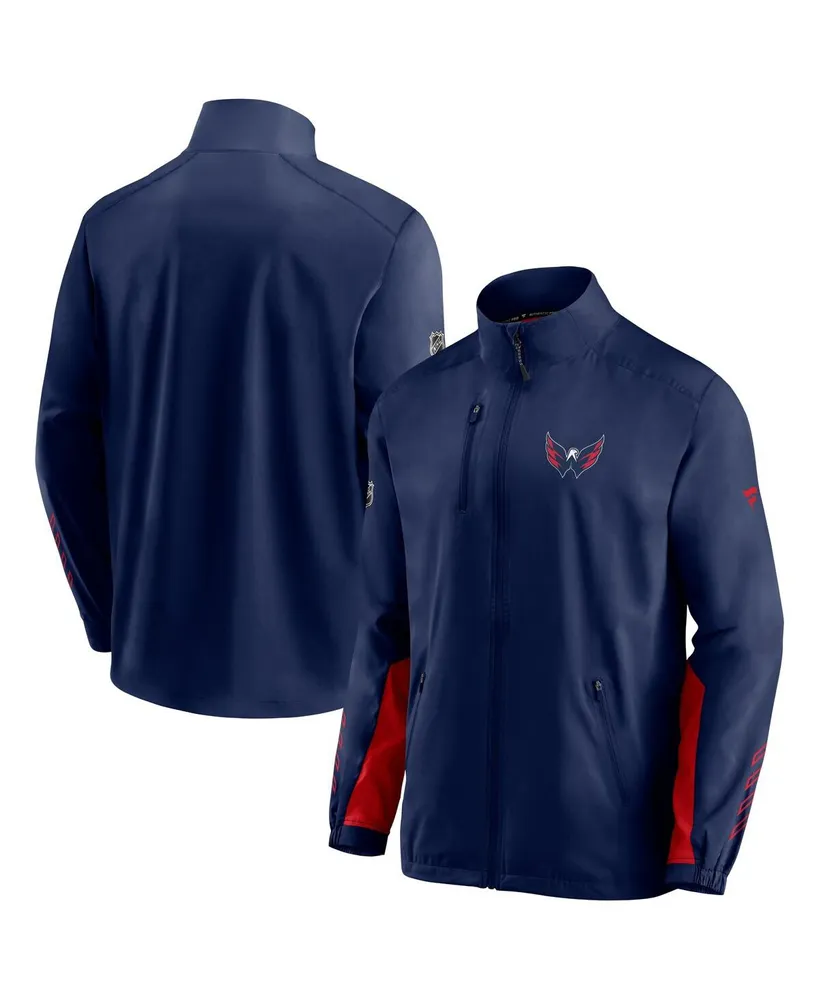 Men's Fanatics Navy Washington Capitals Authentic Pro Locker Room Rinkside Full-Zip Jacket