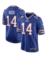 Men's Nike Frank Reich Royal Buffalo Bills Game Retired Player Jersey