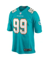 Men's Nike Jason Taylor Aqua Miami Dolphins Game Retired Player Jersey