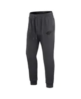 Men's Fanatics Heather Charcoal Minnesota Wild Authentic Pro Road Jogger Sweatpants