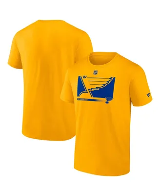 Men's Fanatics Gold St. Louis Blues Authentic Pro Core Collection Secondary T-shirt