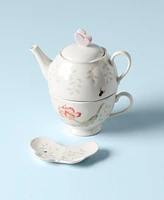 Lenox Butterfly Meadow Stackable Tea Set with Bag Holder