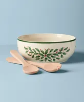 Lenox Holiday Salad Bowl Serve Set