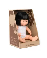 Miniland Baby Girl 15" Asian Doll with Down Syndrome
