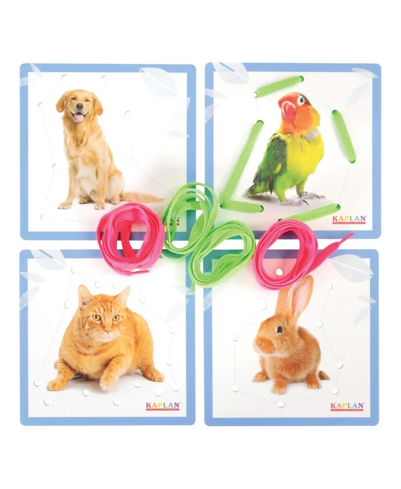 Kaplan Early Learning Friendly Wild and Pet Animal Lacing Boards