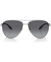 Prada Linea Rossa Men's Polarized Sunglasses, Ps 52YS61-yp - Silver