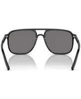 Dolce&Gabbana Men's Polarized Low Bridge Fit Sunglasses, DG4423F58-p