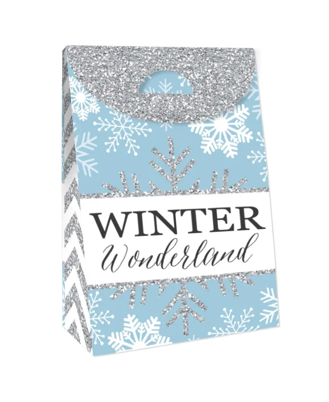 Big Dot of Happiness Winter Wonderland - Snowflake Holiday Party Favor  Boxes Gift Bags 12 Ct, 12 Count - Harris Teeter