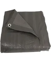 Sunnydaze Decor Polyethylene Multi-Purpose Tarp - Dark Gray