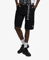 Ecko Unltd Men's Big and Tall Zippity Do Dah Cargo Shorts with Removable Belt, 2 Piece Set