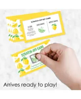 Big Dot of Happiness So Fresh - Lemon - Citrus Lemonade Party Game Scratch Off Cards - 22 Count