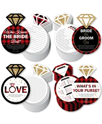 Flannel Fling Before The Ring Bridal Shower Game 10 Cards Each Gamerific Bundle