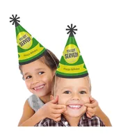 You Got Served - Tennis - Cone Tennis Ball Happy Birthday Party Hats - Set of 8