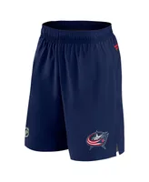 Men's Fanatics Navy Columbus Blue Jackets Authentic Pro Rink Shorts