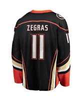 Men's Fanatics Trevor Zegras Black Anaheim Ducks Home Breakaway Player Jersey