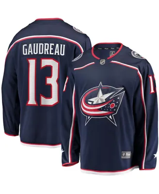 Men's Fanatics Johnny Gaudreau Navy Columbus Blue Jackets 2022 Breakaway Player Jersey