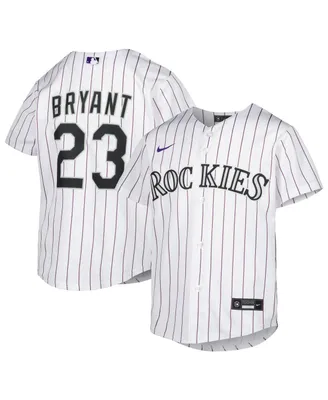Big Boys and Girls Nike Kris Bryant White Colorado Rockies Home Replica Player Jersey