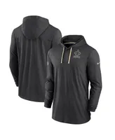 Men's Nike Black New Orleans Saints Sideline Pop Performance Pullover Long Sleeve Hoodie T-shirt