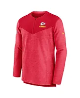 Men's Nike Red Kansas City Chiefs Sideline Lockup Performance Quarter-zip Jacket