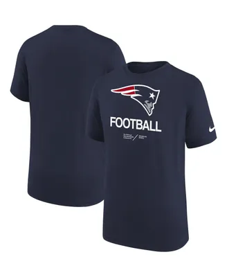 Big Boys Nike Navy New England Patriots Sideline Legend Performance T-shirt
