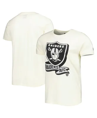 Men's New Era Cream Las Vegas Raiders Sideline Chrome T-shirt