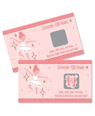 Tutu Cute Ballerina - Ballet Party Game Scratch Off Cards - 22 Ct