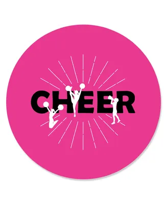 We've Got Spirit - Cheerleading - Cheerleader Party Circle Sticker Labels 24 Ct