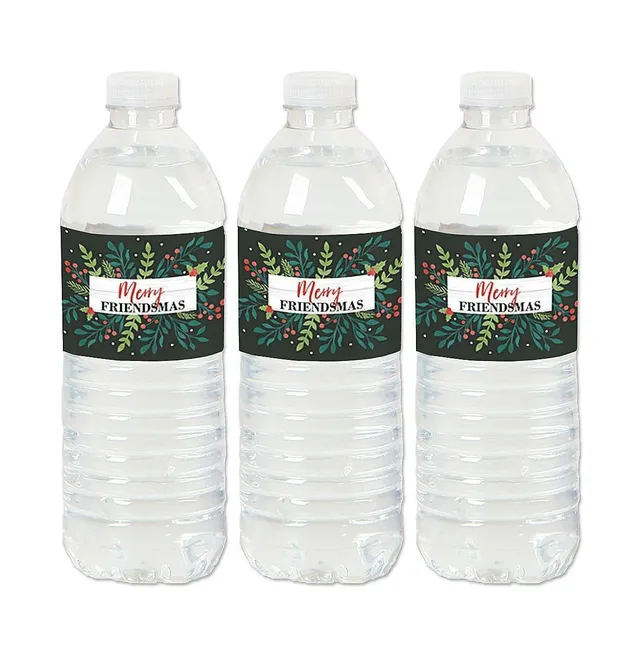 Christmas Water Bottle Labels Water Bottle Labels Christmas 