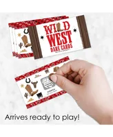 Western Hoedown - Wild West Cowboy Party Game Scratch Off Dare Cards - 22 Count