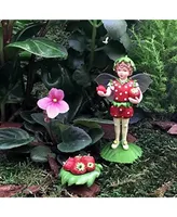 Flower Fairies Secret Garden Strawberry Fairy w/ Basket of Berries