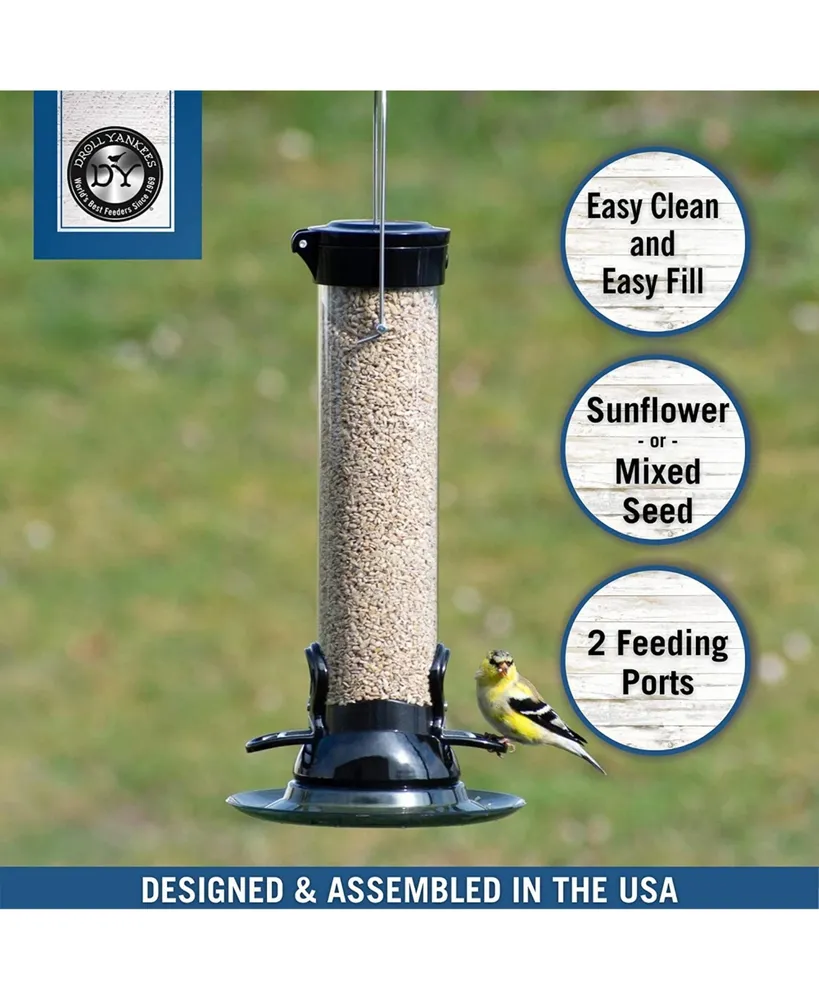 Droll Yankees Onyx Clever Clean Bird Feeder 1lb capacity 13 in.