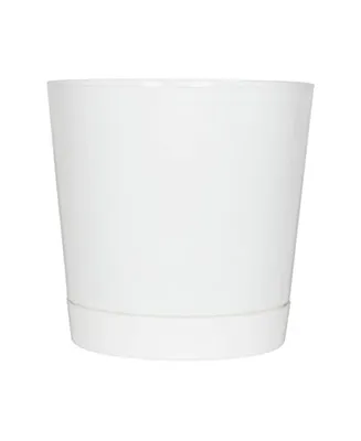 Novelty (#10142) Full Depth Cylinder Pot, White, 14 Inch