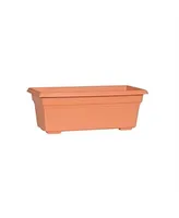 Novelty Manufacturing Countryside Flower Box, Terra Cotta Color, 17.5"