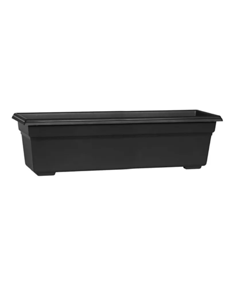 Novelty (#16248) Countryside Flower Box, Black - 24"