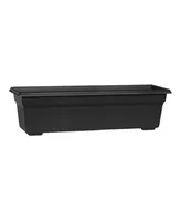 Novelty (#16248) Countryside Flower Box, Black - 24"