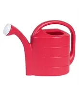 Novelty Deluxe Plastic Watering Can, Red, 2 Gallons